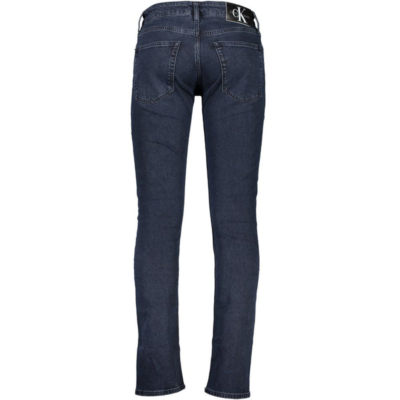 Elevated Blue Jeans with Signature Contrast Detail