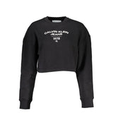 Chic Black Long Sleeve Crew Neck Sweatshirt