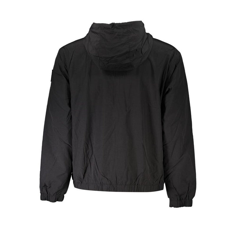 Sleek Long Sleeve Hooded Sports Jacket