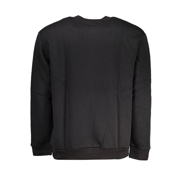 Chic Fleece Crew Neck Sweatshirt in Schwarz