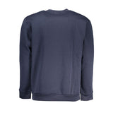 Sweat-shirt en toison élégant Crew Neck en bleu