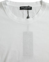 Elegant White Crew Necy Luxury Tee