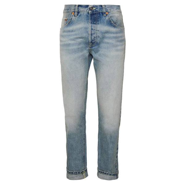 Jeans in denim italiano lavaggio vintage