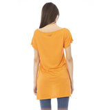 TE-shirt de logo chic orange en orange