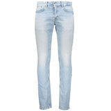 Jeans cuciti azzurri bright