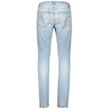 Jeans cuciti azzurri bright