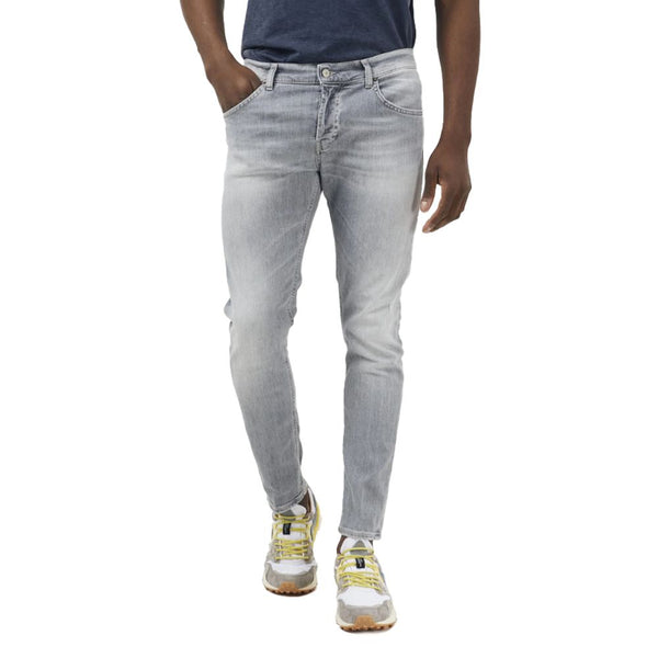 Elegante graue Stretchikonjeans