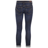 Elegante jeans blu scuro in forma magra