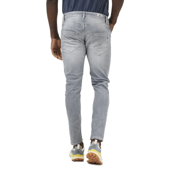 Elegante graue Stretchikonjeans