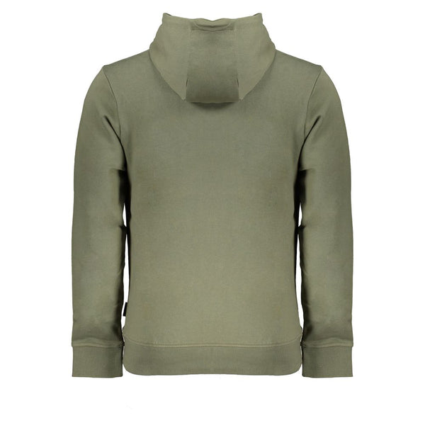 Sweat à capuche vert émeraude avec broderie