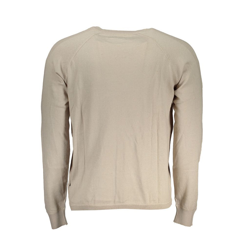 Pull d'équipage à manches longues beige chic