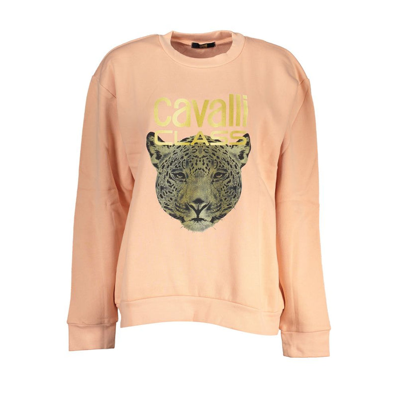 Felpa di chic Pink Fleece Crew Neck