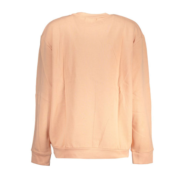 Felpa di chic Pink Fleece Crew Neck