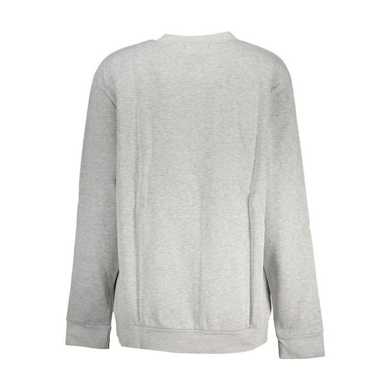 Sweat à mollet de couche à l'équipage gris chic