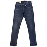 Jeans tratto blu scuro regolare chic.