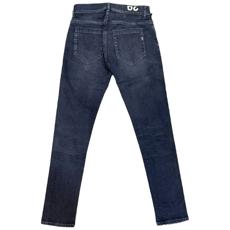 Jeans tratto blu scuro regolare chic.