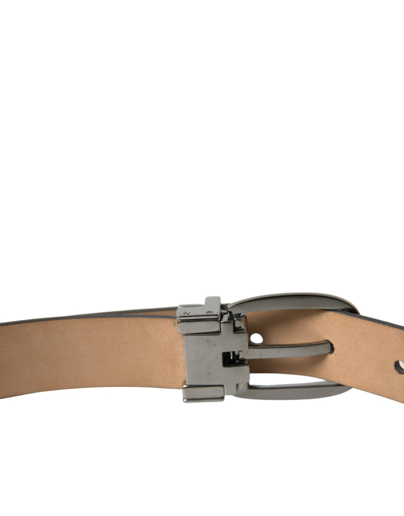 Ceinture en cuir brun foncé élégant