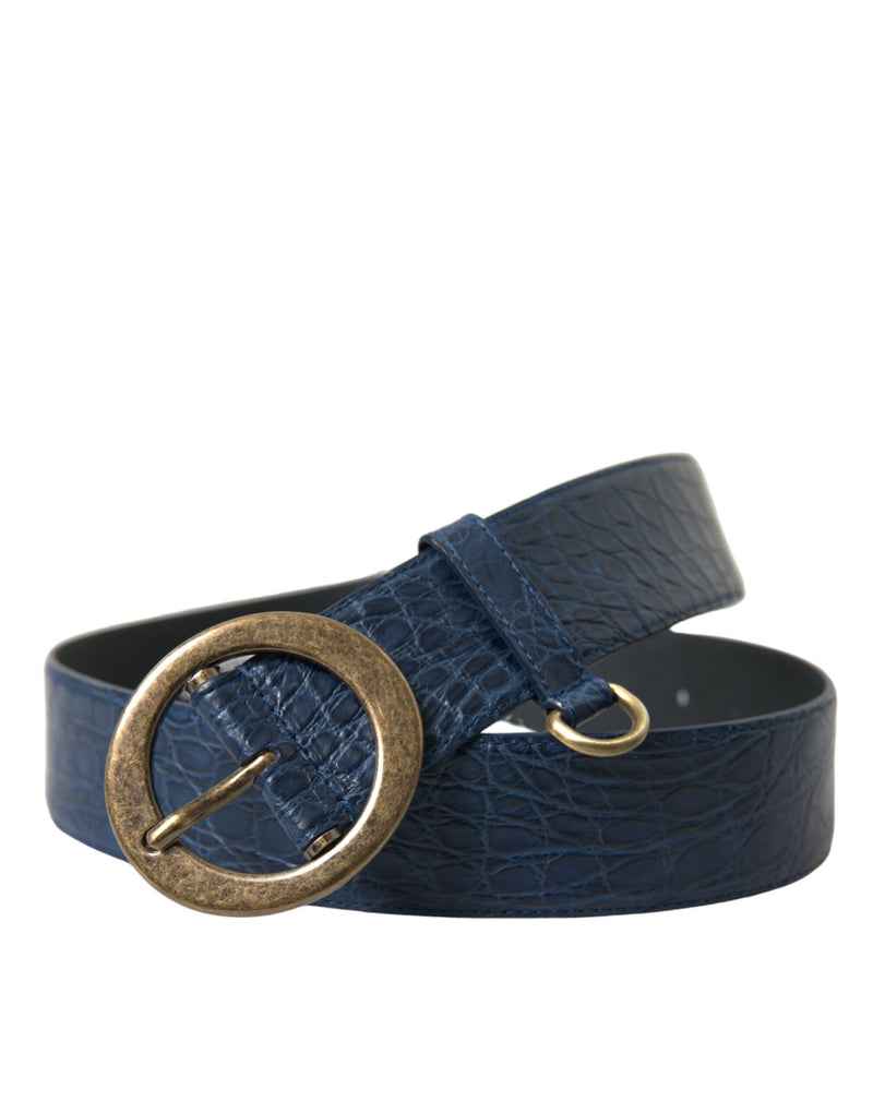 Ceinture en cuir italienne élégante avec boucle en métal