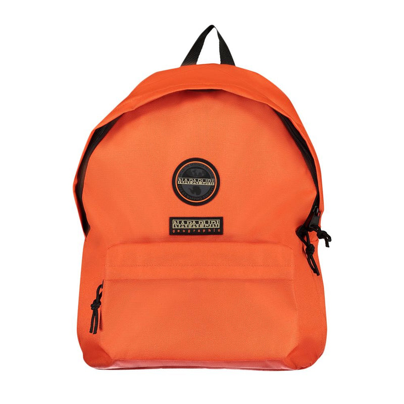 Öko-Chic Orange Rucksack mit Logo-Design