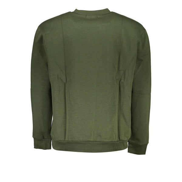 Elegantes grünes Fleece Crew Neck Sweatshirt