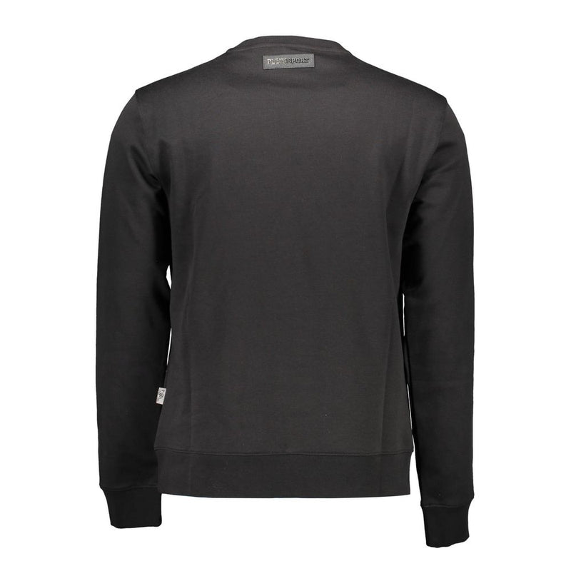 Schlankes Langarm Sweatshirt mit Kontrastdetails