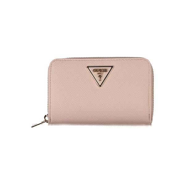 Chic Pink Polyethylen Reißverschluss Brieftasche