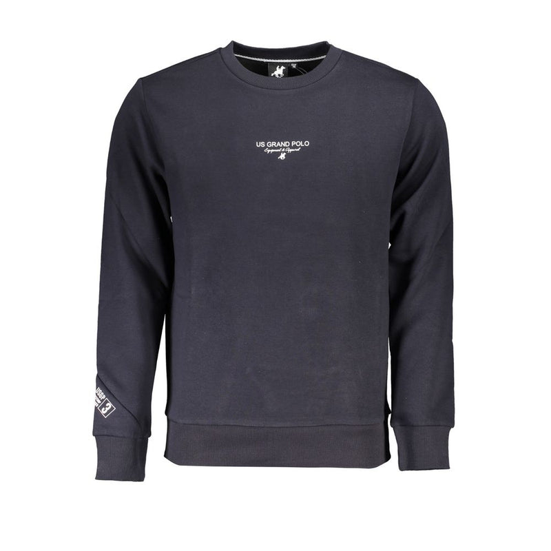 Elegantes Fleece Crew Neck Sweatshirt in Blau