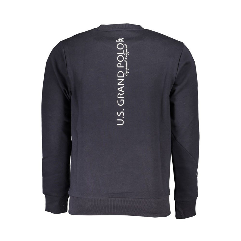 Elegantes Fleece Crew Neck Sweatshirt in Blau