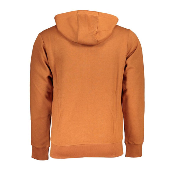 Klassisches Zip -Sweatshirt mit Kapuze in Braun