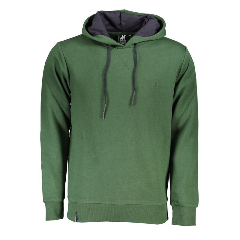 Sweat à capuche vert élégant avec broderie