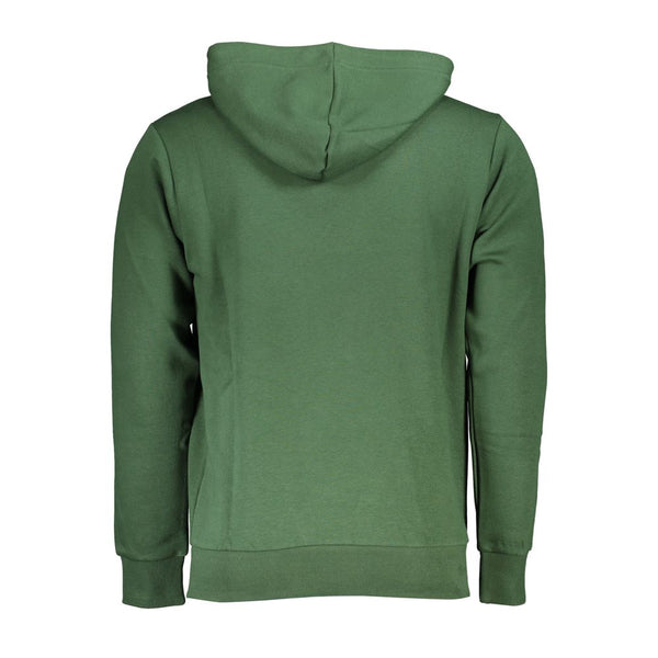 Elegantes grüne Kapuzen -Sweatshirt mit Stickerei