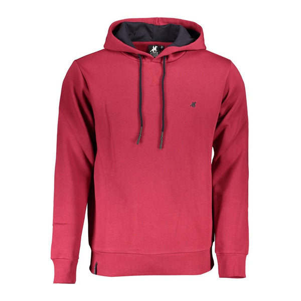 Sudadera con capucha rosa elegante con detalles de bordado