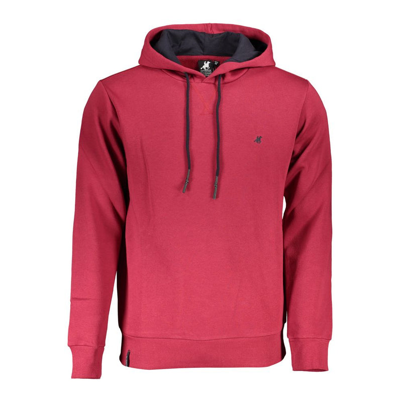 Chic Pink Hooded Sweatshirt mit Stickdetails