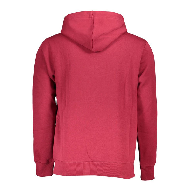 Chic Pink Hooded Sweatshirt mit Stickdetails