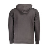 Sudadera con capucha gris elegante con detalles de bordado