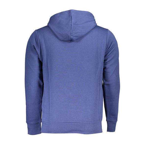 Elegantes Langarm -Kapuzen -Sweatshirt in Blau