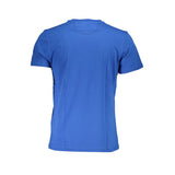 Tee logo dell'equipaggio chic in blu cobalto