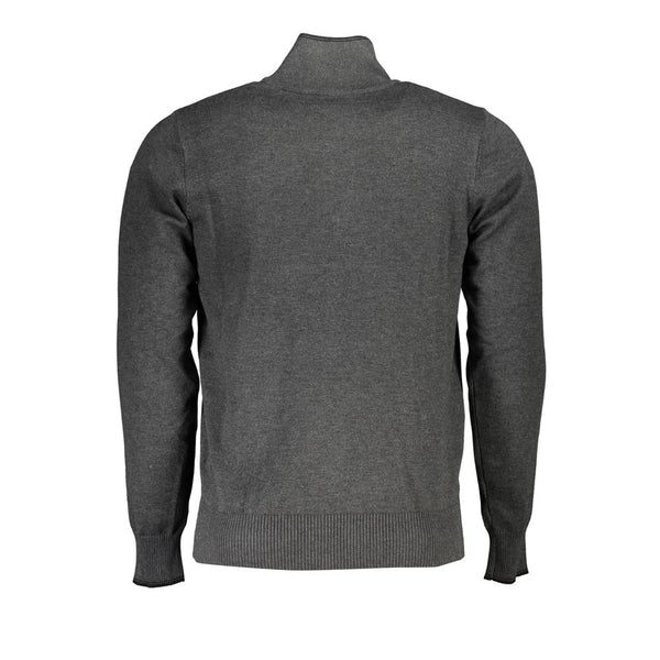 Eleganter Halbzip-Pullover mit Kontrastdetails