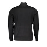 Eleganter halb Zip -Pullover mit Kontrastdetails