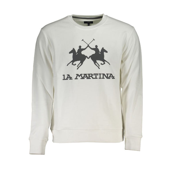 Elegante sudadera de cuello de la tripulación de manga larga