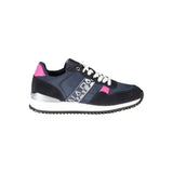 Eleganti sneaker sportive allacciate blu