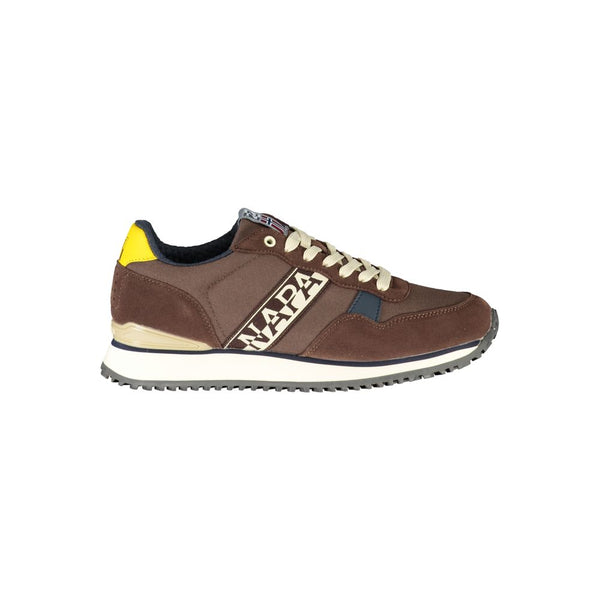 Sneaker chic brown-up con dettagli a contrasto