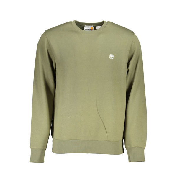 Classic Green Crew Neck Feece Featshirt