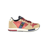 Sneaker sportive beige con accenti di contrasto