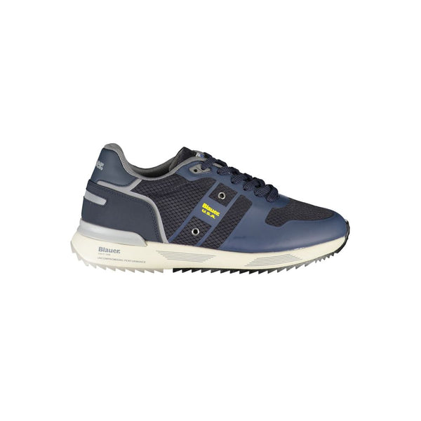 Sneaker blu Dapper con dettagli a contrasto