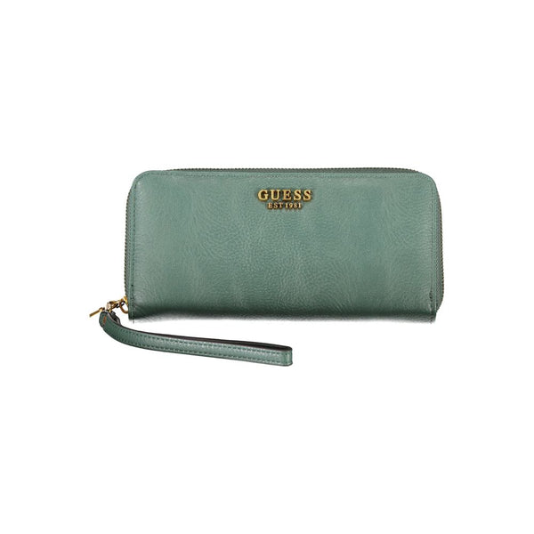 Chic Green Polyethylen Brieftasche mit mehreren Kompartimenten