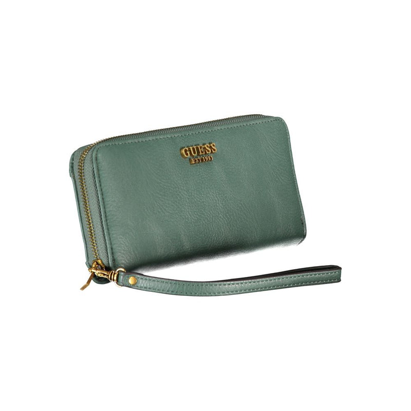 Chic Green Polyethylen Brieftasche mit mehreren Kompartimenten