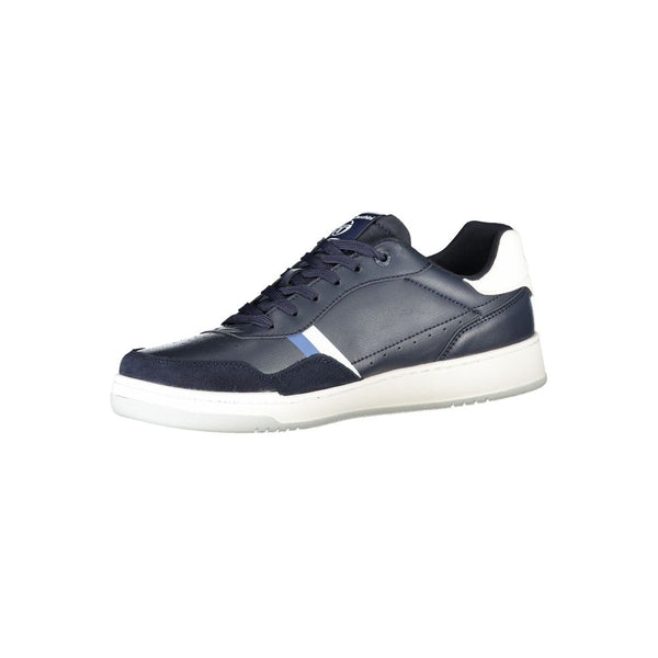 Sneaker blu eleganti con accenti ricamati