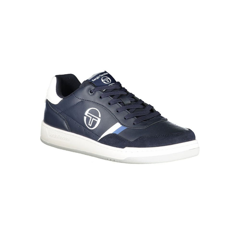 Sneaker blu eleganti con accenti ricamati