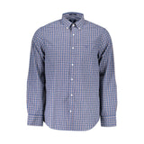 Elegantes lila Langarm-Button-Down-Shirt